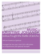 Joshua Fought the Battle of Jericho SA choral sheet music cover
